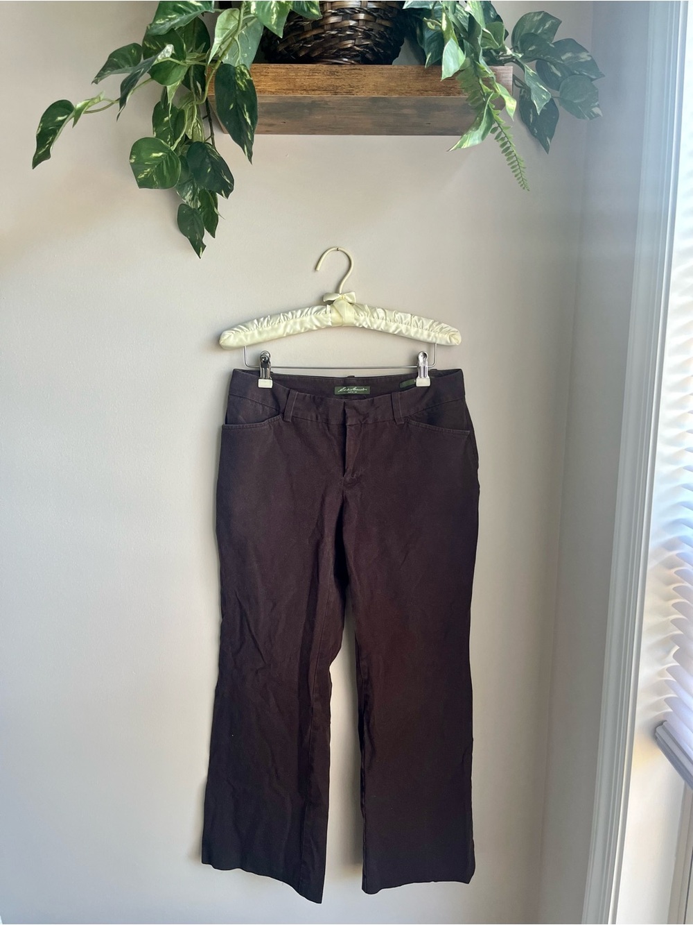 Eddie Bauer Brown Blakely Fit Straight-Leg Pants